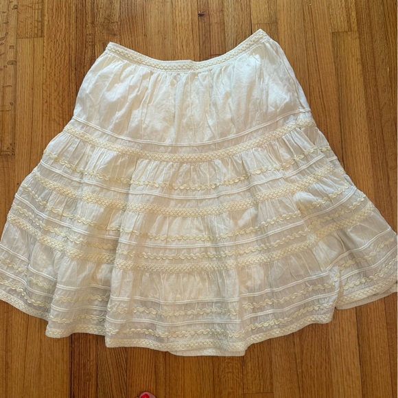 For The Republic pale yellow  skirt Size 10 (z) - Picture 1 of 12